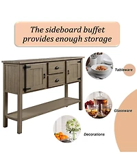 Streamdale Rustic Retro Sideboard Console Table with Storage