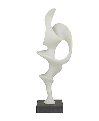 Rosemary Lane Polystone Abstract Decorative Sculpture with Base, 9" x 6"