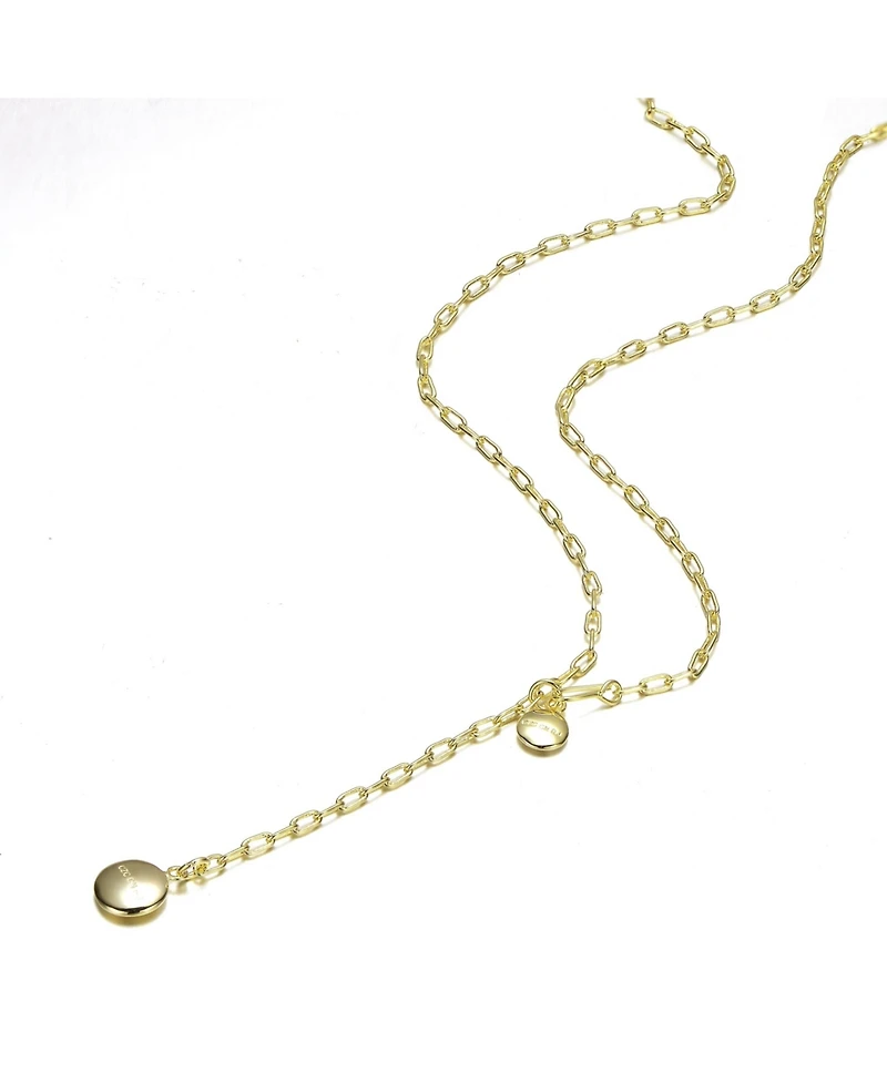 14K Gold Plated Y Neck Necklace