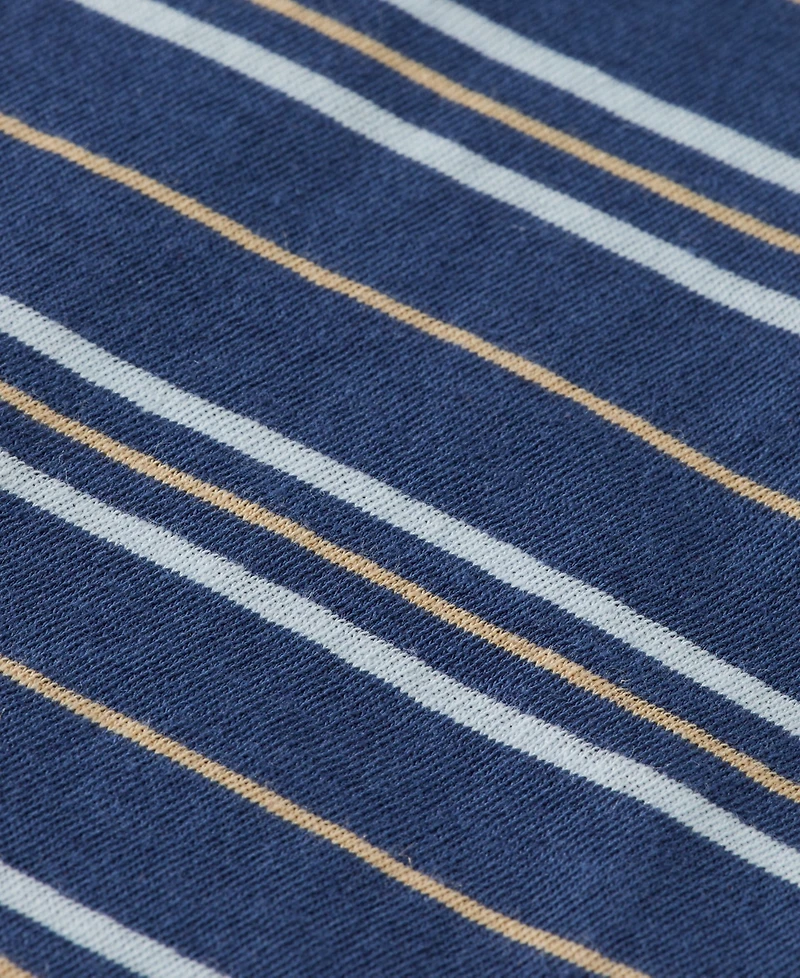 Scotch & Soda Little and Big Boys Yarn Dyed Linen Blend Striped T-Shirt