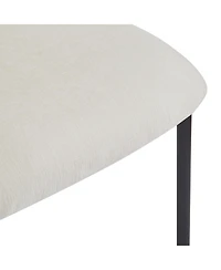 Streamdale Upholstered Dining Chairs With Metal Legs (Set of 2),Beige