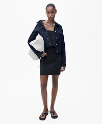 Mango Women's Ruffled Lyocell Dress