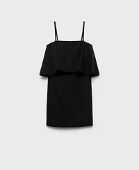Mango Women's Ruffled Lyocell Dress