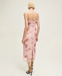 Mango Women's Floral-Print Combined Dress