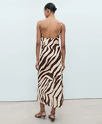 Mango Women's Printed Midi Dress