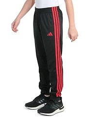 adidas Big Boys Elastic-Waistband 3-Stipe Tricot Jogger Pants