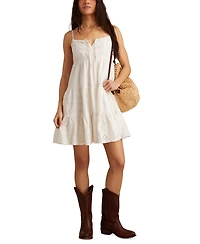 Lucky Brand Women's Cotton Patchwork Mix Mini Dress