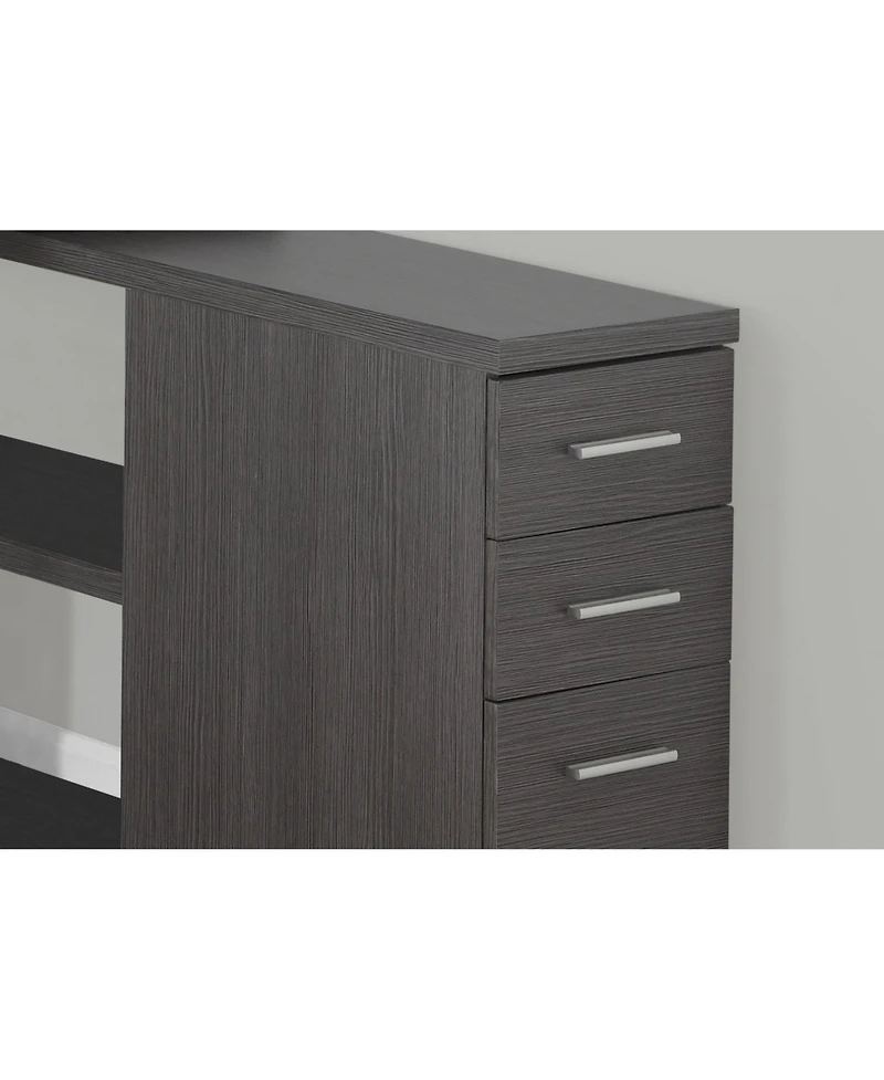 Contemporary Computer Desk with Twin Drawer Storage and Clean Lines