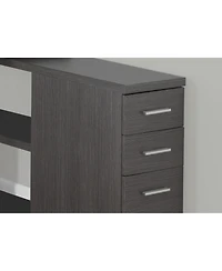 Contemporary Computer Desk with Twin Drawer Storage and Clean Lines