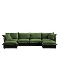 Streamdale Slipcovered U-Shape Sectional Sofa with Cloud-Like Comfort