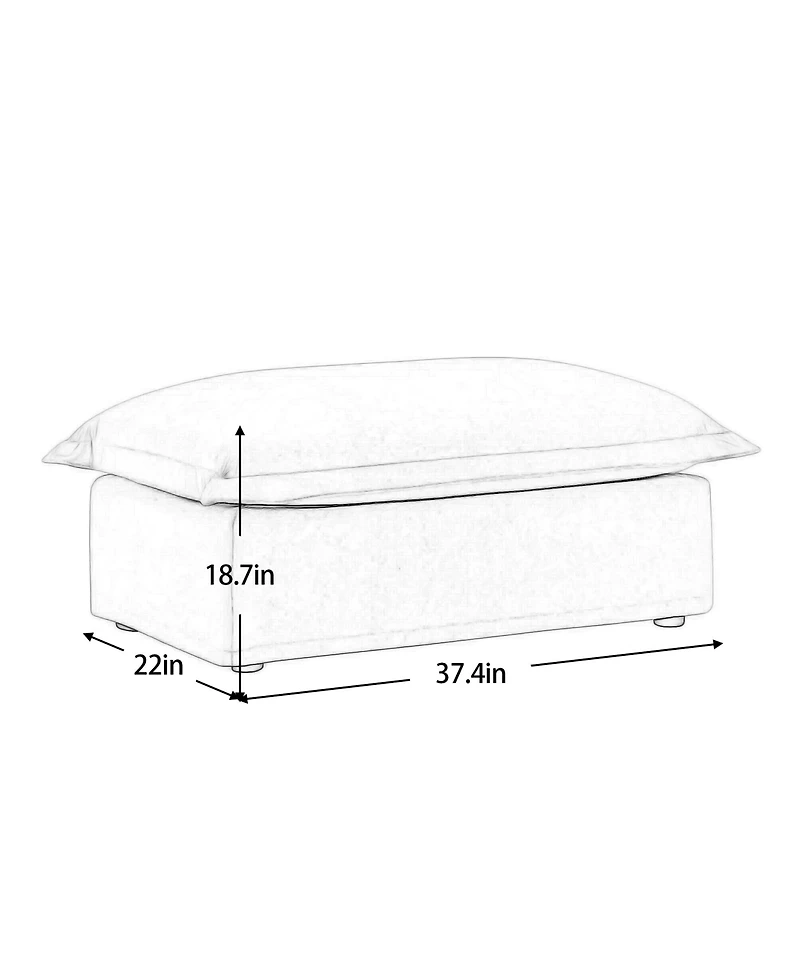 Streamdale Slipcovered U-Shape Sectional Sofa with Cloud-Like Comfort