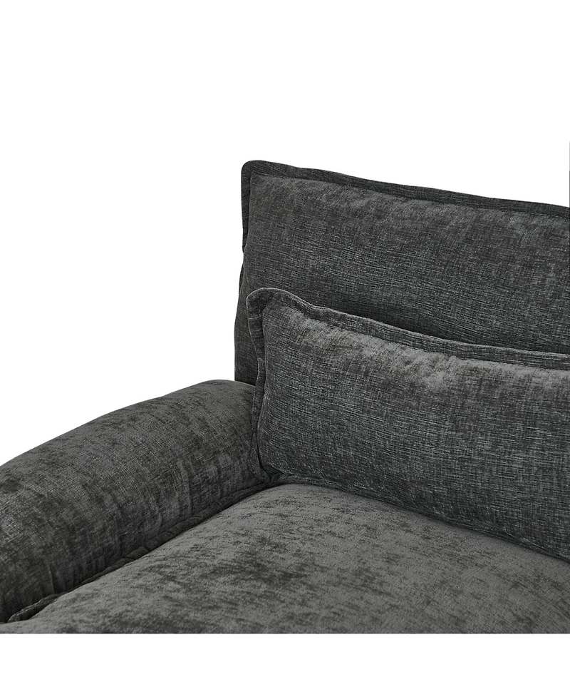 Streamdale Chenille fabric with double lounge chair combination sofa