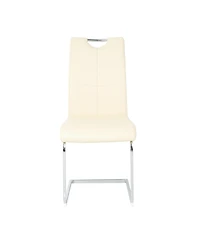 Streamdale Modern Glass Dining Set 6 Chairs, Round Table