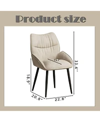 Streamdale Velvet Dining Chair Set (4) Modern, Minimalist Design