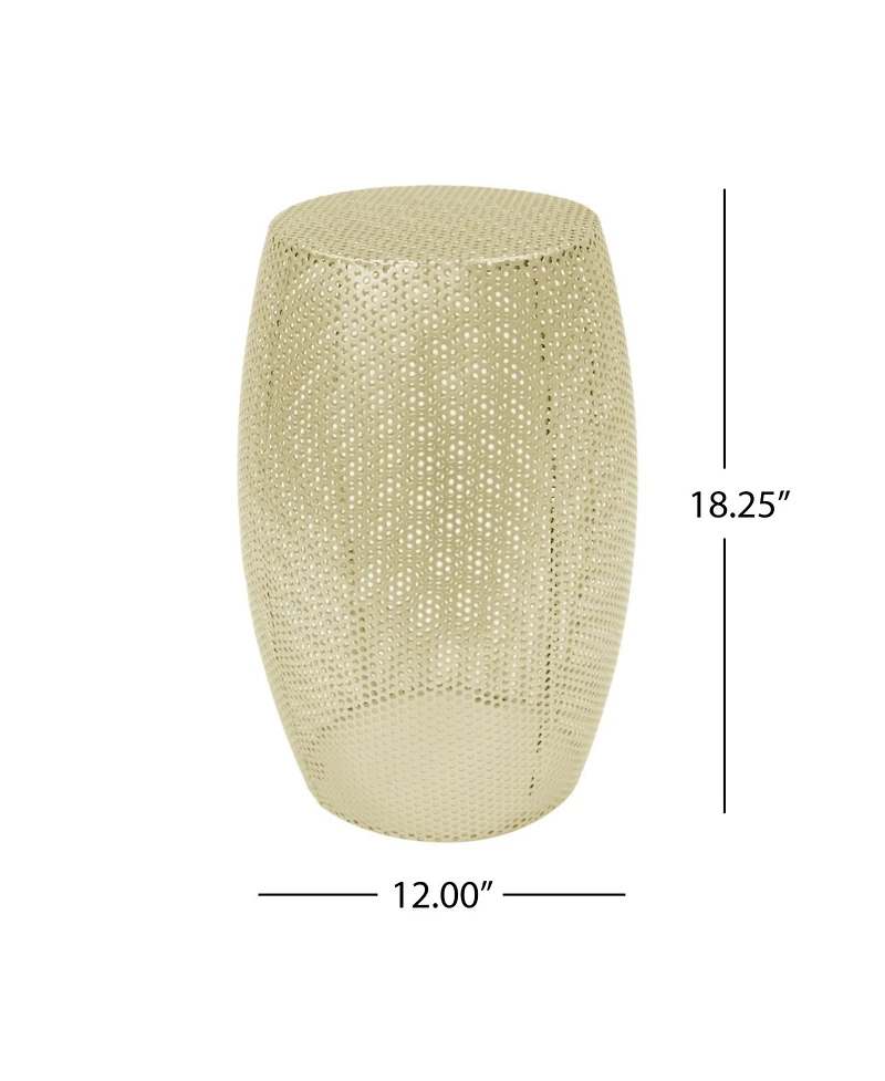 Streamdale Round Metal Hollow Side Table