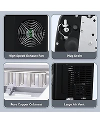 Cowsar 26Lbs/Day, Ice Maker, Self-Cleaning Ice Machine with Ice Scoop and Basket