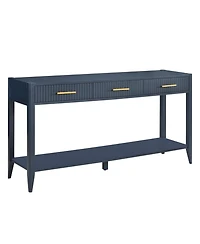 Streamdale Versatile Entryway Console with Striped Drawers