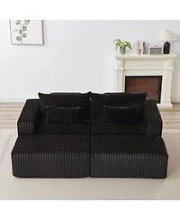 Streamdale Oversized Cloud Plush Sectional Lounge Chaise