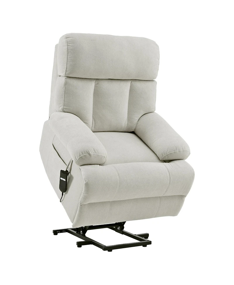 Streamdale Electric Oversized Recliner Chair for Seniors and Elderly (Light Gray)