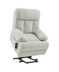 Streamdale Electric Oversized Recliner Chair for Seniors and Elderly (Light Gray)