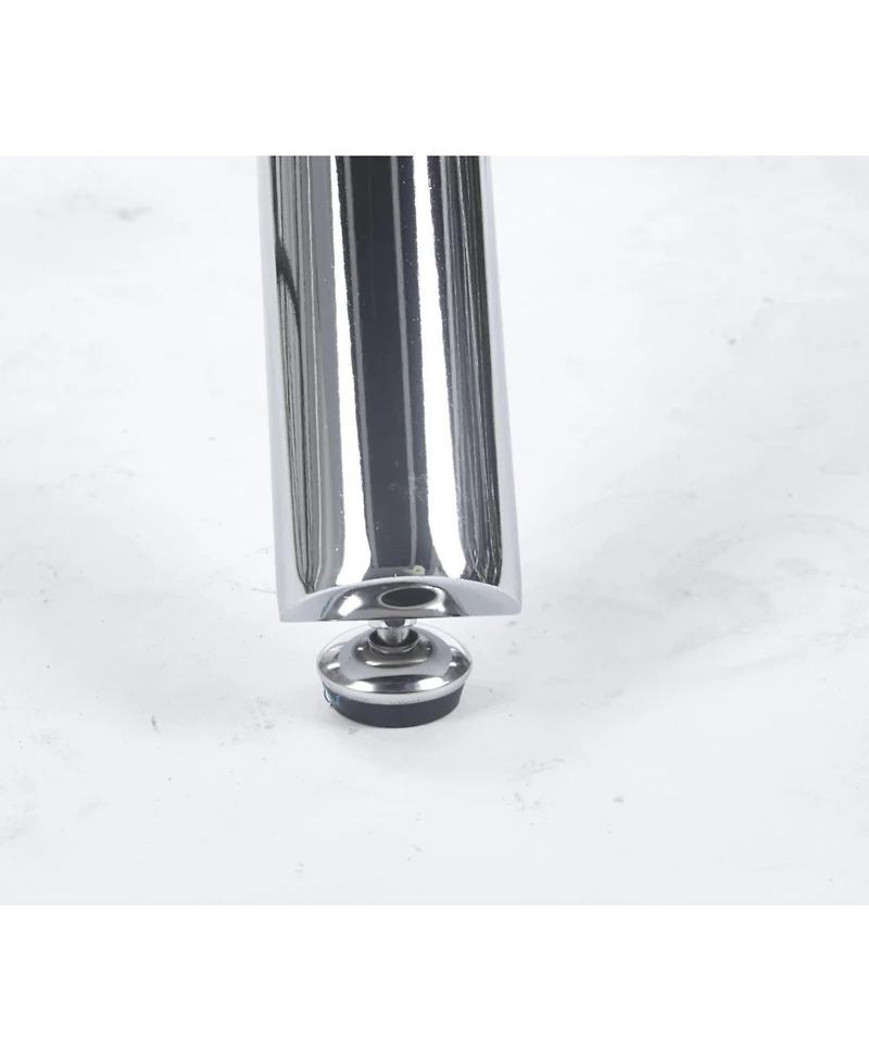 Streamdale Round Glass Dining Table Chrome Leg