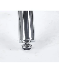 Streamdale Round Glass Dining Table Chrome Leg