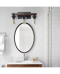 Streamdale 3-Lights Farmhouse Vanity Lights Fixture Rustic Bathroom Light Fixture Bathroom Sconce (Without Bulbs)