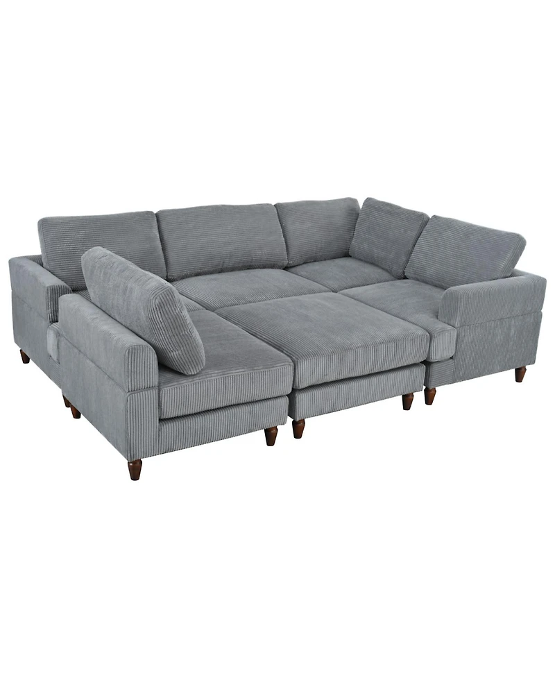 Streamdale Modular Sectional Sofa with Ottoman L Shaped Corner for Living Room, Office, Spacious Space