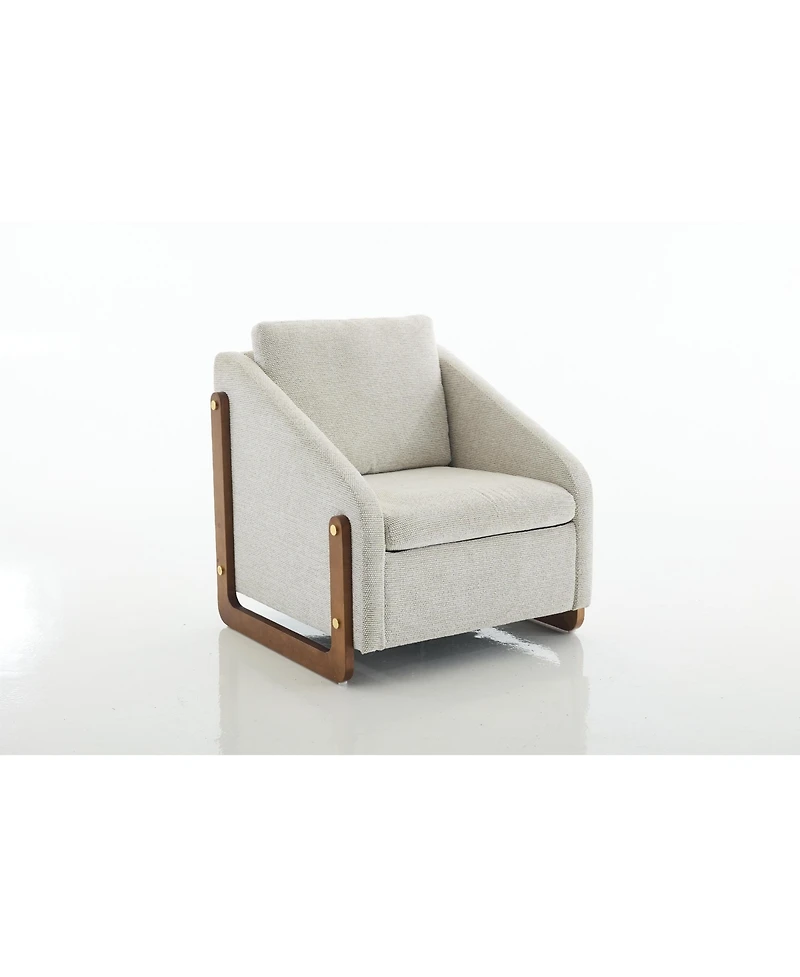 Streamdale Chenille Upholstered Armchair with Cushioned Comfort