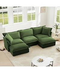 Streamdale U-Shaped Sectional with French Edges, Cloud-Like Comfort Sofa