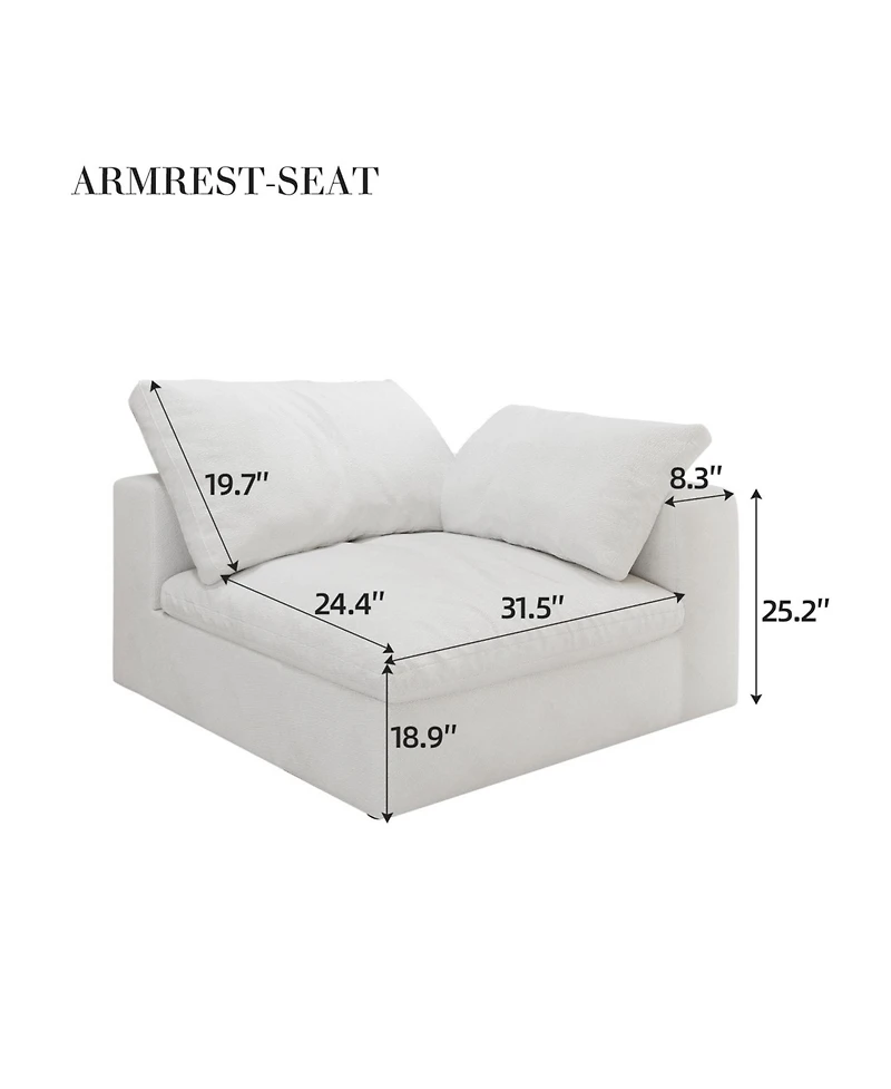 Streamdale Sofa seater with armrest