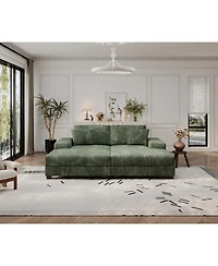 Streamdale Cozy Corduroy Sleeper Sofa Oversized, Modern Double Lounge