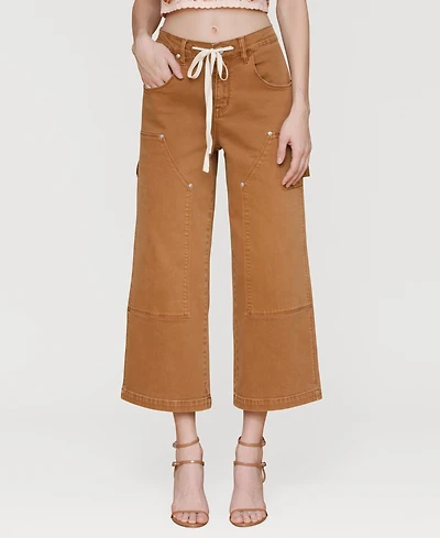 Avec Les Filles Women's Mid Rise Drawstring-Waist Pants