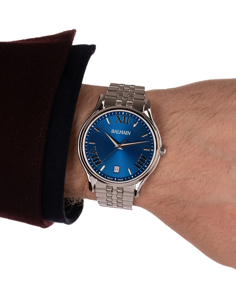 Balmain Men's Swiss Beleganza Stainless Steel Bracelet Watch 40mm