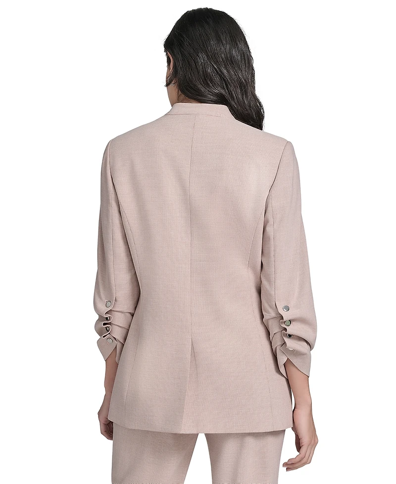 Calvin Klein Women's Textured One-Button Jacket