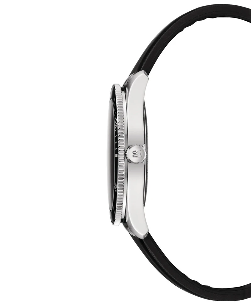 Certina Men's Swiss Ds Heritage Black Rubber Strap Watch 41mm