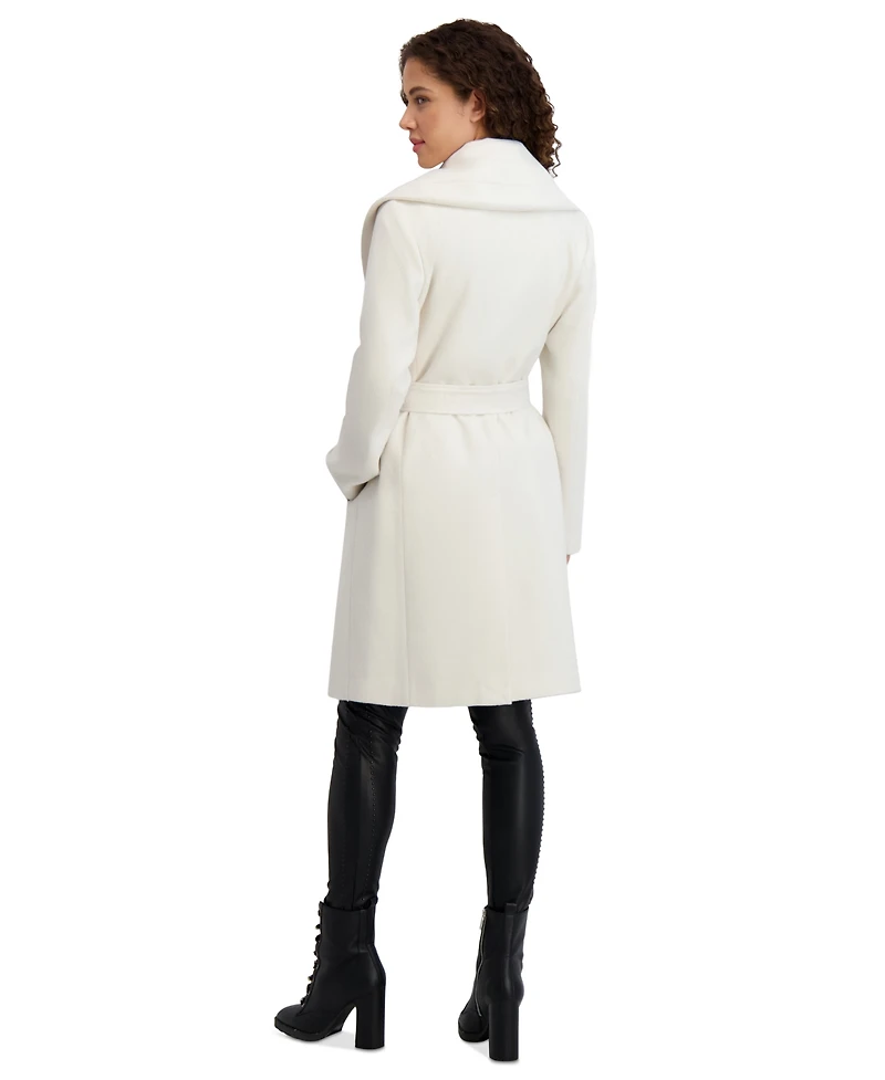 Karl Lagerfeld Paris Women's Double-Breasted Belted Coat