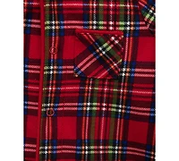 Little Me Baby Boys Plaid Footed Coverall