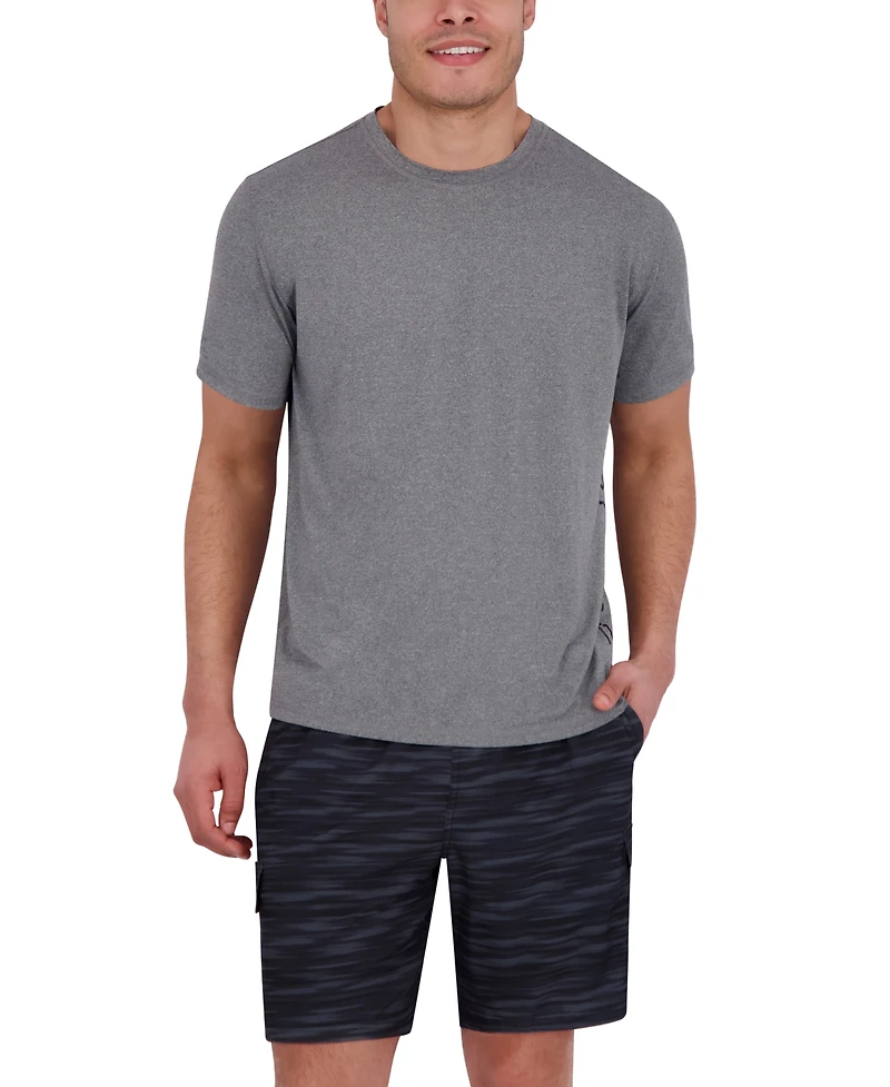 Spyder Men's Short Sleeve Drop Needle Crewneck Swim Shirt