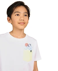 B By Brooks Brothers Big Boys Fly High Graphic Pocket T-Shirt