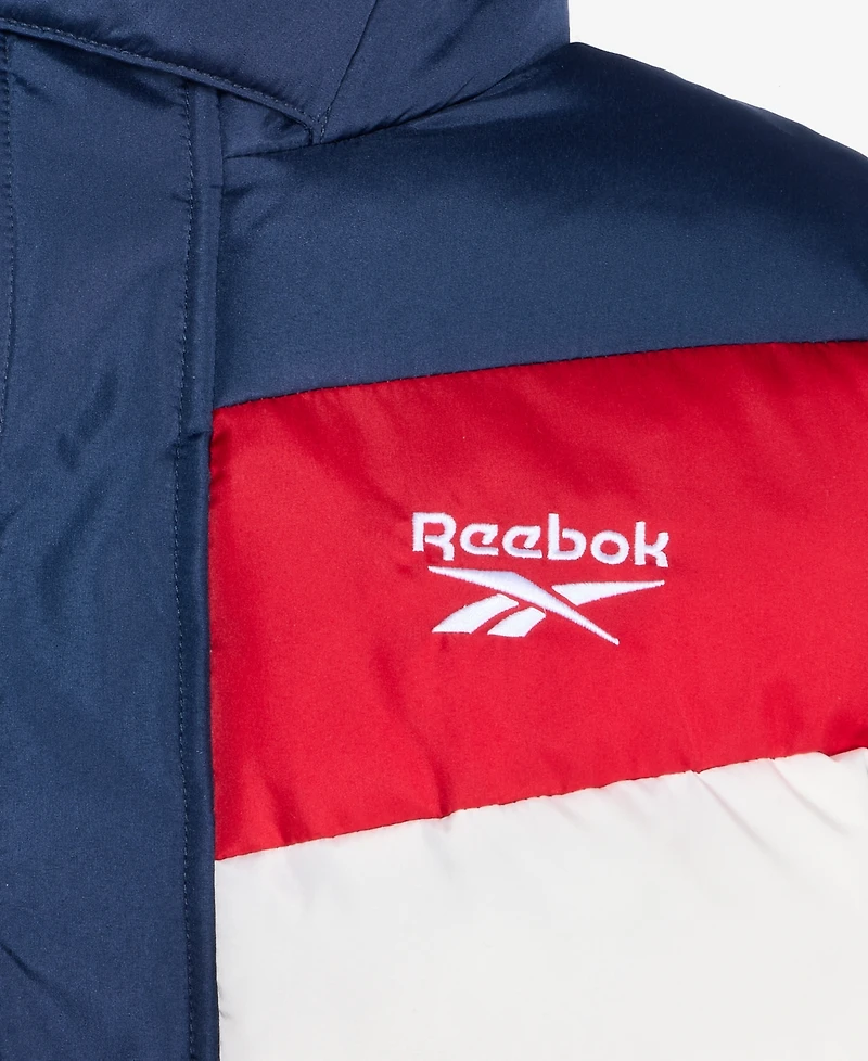 Reebok Big Boys Color Blocked Promo Long Sleeve Puffer Jacket