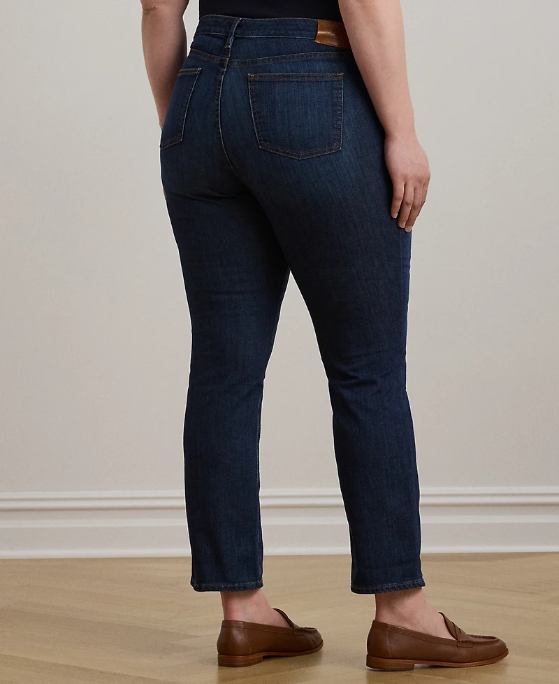 Lauren Ralph Plus-Size Mid-Rise Straight Jean