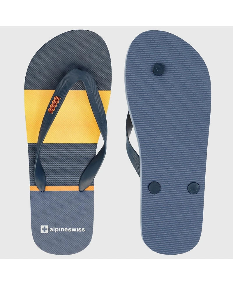 Alpine Swiss Men's Flip Flops | Ultra-light Thin Eva foam Sandals for Beach Pool Everyday Wear Simple Flexible Men