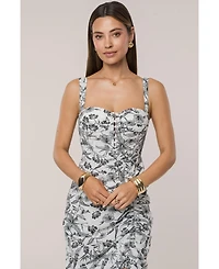 Jluxlabel Women's Florine Print Midi Dress