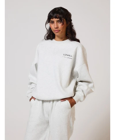 Lovall Women's All Szn Organic Oversized Sweatshirt Three