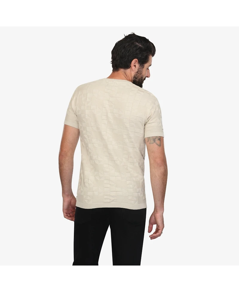 Vustra Men's Patterned Sand Knit Shirt