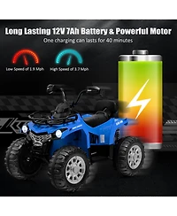 12V Kids Ride On Atv 4 Wheeler with MP3 and Headlights