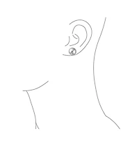 Bling Jewelry Minimalist Plain Simple Round Bead Ball Tragus Cartilage Stud Earrings Shiny Polish .925 Sterling Silver