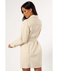 Petal and Pup Women's Otto Long Sleeve Mini Denim Dress