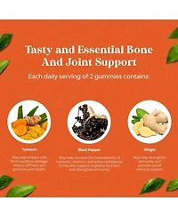 Turmeric Curcumin Gummies | Immune Booster Turmeric Gummies | for Joint Support and Advanced Skin Care | Peach Flavor | 60ct